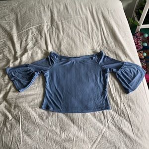 Gal boss  blue crop top L
